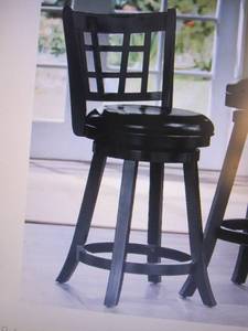 lot 88 image: 24 Lattice-Back Stool open box Ret...