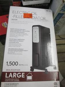 lot 179 image: 1,500-Watt Oil-Filled Radiant Elect...