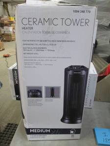 lot 185 image: 1500-Watt Electric Ceramic Tower OS...