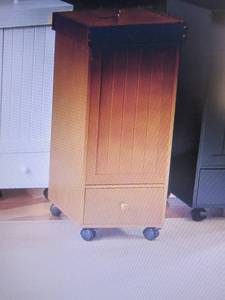 lot 119 image: Rolling Trash Bin open box Retail $...