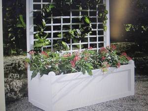 lot 120 image: Large Trellis Planter open box Reta...
