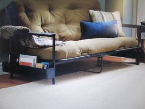 lot 123 image: Metal Futon Frame open box Retail $...