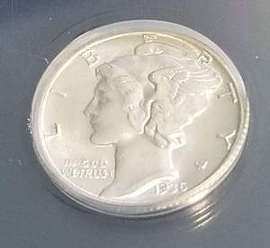 1935-S MERCURY DIME MS62 ANACS