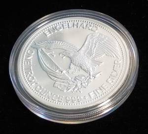 1 TROY OZ. .999 FINE SILVER ENGELHARD THE AMERICAN PROSPECTOR IN AIRTITE