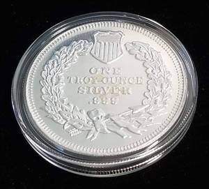 1 TROY OZ. .999 FINE SILVER INDIAN HEAD DESIGN IN AIRTITE