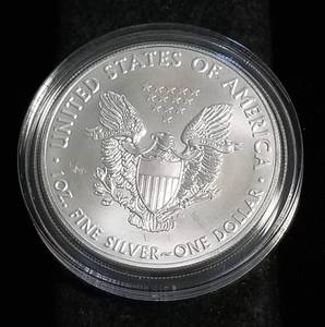 2018 AMERICAN SILVER EAGLE 1 TROY OZ. .999 FINE SILVER IN AIRTITE