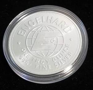 1 TROY OZ. .999 FINE SILVER ENGELHARD THE AMERICAN PROSPECTOR IN AIRTITE