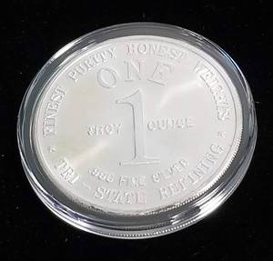 1 TROY OZ. .999 FINE SILVER GOD BLESS AMERICA IN AIRTITE