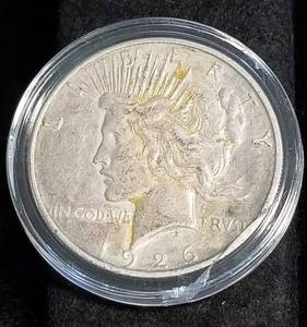 2 PEACE SILVER DOLLARS 1926-D 1923