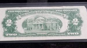 1953 US RED SEAL $2 FEDERAL RESERVE NOTE