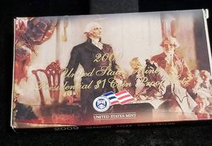 2009 US PRESIDENTIAL DOLLAR PROOF SET 4 COINS