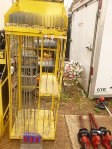 Steelwork metal rack organizer. As shown.