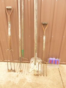 Assortment of yard tools. As shown.