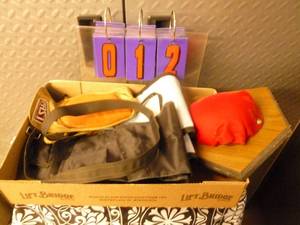 Flat of gun sleeves & Antler plaque. As shown.