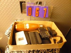 Flat of misc electronics. As shown.