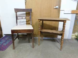 Side Table and Chair