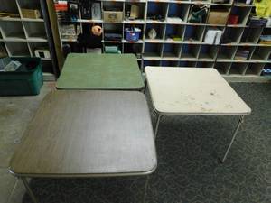 3 Folding Tables