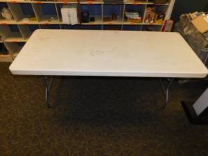 White Folding Table