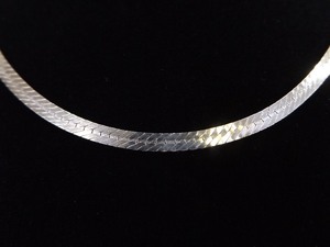 .925 Sterling Silver Thick Snake Link Necklace