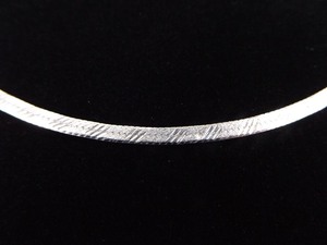 .925 Sterling Silver Etched Snake Link Necklace