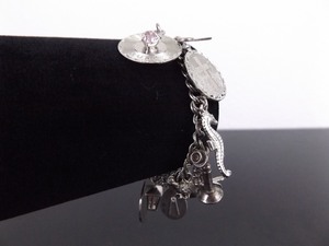 .925 Sterling Silver 15 Charm Bracelet