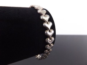 .925 Sterling Silver Heart Bracelet