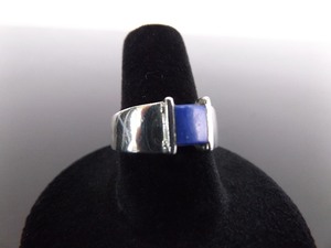 .925 Sterling Silver Lapis Lazuli Ring Size 8