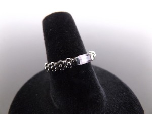 .925 Sterling Silver Emerald Cut Amethyst Ring Size 7
