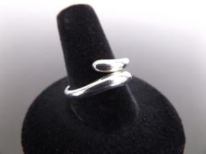 .925 Sterling Silver Flare Ring Size 9