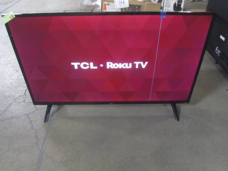 lot 763 image: TCL 40 Inch 1080p Smart LED Roku TV (2019) 40S325