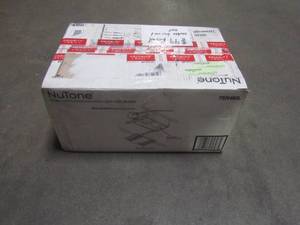 lot 852 image: Nutone 80 CFM Ceiling Bathroom Exhaust Fan with Light and 1300-Watt Heater 765H80L