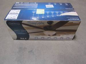 lot 887 image: Harbor Breeze Aberly Cove 60-in Bronze Indoor Ceiling Fan with Light Kit and Remote 40842