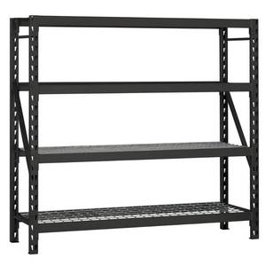 lot 127 image: Husky 77 in. W x 78 in. H x 24 in. D Steel Garage Shelving Unit, ERZ782478W-4
