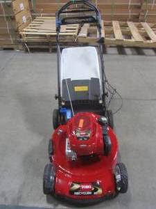 lot 1-710 image: Toro Recycler 22 in. Personal Pace Variable Speed Gas Self Propelled Mower with Blade Stop System 20333