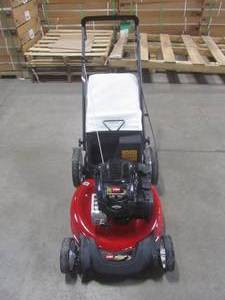 lot 1-711 image: Toro Recycler 21 in. Briggs and Stratton High Wheel Gas Walk Behind Push Mower 21320