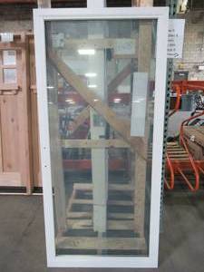 lot 620 image: Andersen 200 Series Sliding Patio Door Panel in Vinyl, White, Ps510L-MP - New, No Hardware.