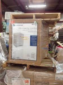 PALLET WITH 2 GLACIER BAY CABINETS WITH SINK SEE DESCRIPTION