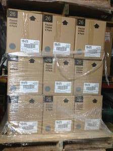 PALLET WITH 27 BOXES OF Mandouri 4 in. Centerset 2-Handle High-Arc Bathroom Faucet 4PK each box (NEW)