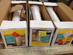 3 AMERICAN STANDARD Retrospect Pedestal Leg in White (NOT USED)