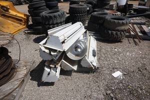 lot 63 image: Brand New Universal Mount Bobcat Skid Loader Skid Steer Bale Handling ForkSpear Attachment