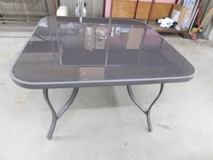 lot 59 image: Glass Patio Table - 44 x 44