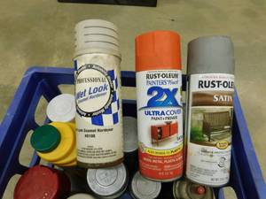 lot 64 image: Misc. Lot of Assorted Spray Paint