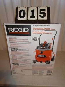 lot 15 image: Rigid 16 Gallon WetDry Vac