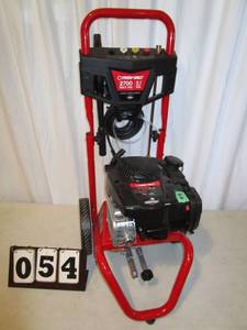lot 54 image: Troy Bilt Pressure Washer - 2700 psi