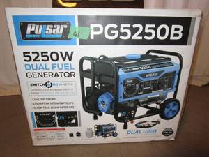 lot 61 image: Pulsar 5250W Dual Fuel Generator