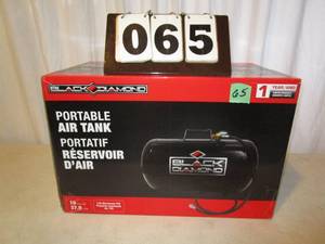 lot 65 image: Black Diamond 10 Gallon Portable Air Tank