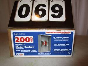 lot 69 image: Milbank Meter Socket