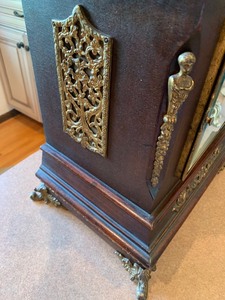 lot 1 image: Westminister Chime Clock with Ormolu Brass Trim