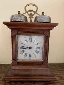 lot 12 image: German Clock with Bells