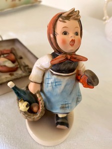 lot 49 image: Hummel Wall Plague, Hummel Figurine and Goebel Bird Figurine